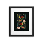 Botanical and Black Pugs Framed Art Print Gallery Image 5