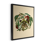 Botanical English Bulldog Framed Canvas Print Gallery Image 2