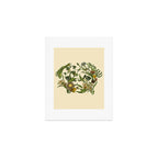 Botanical Pug Art Print Gallery Image 1