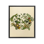 Botanical Pug Framed Canvas Print Gallery Image 8