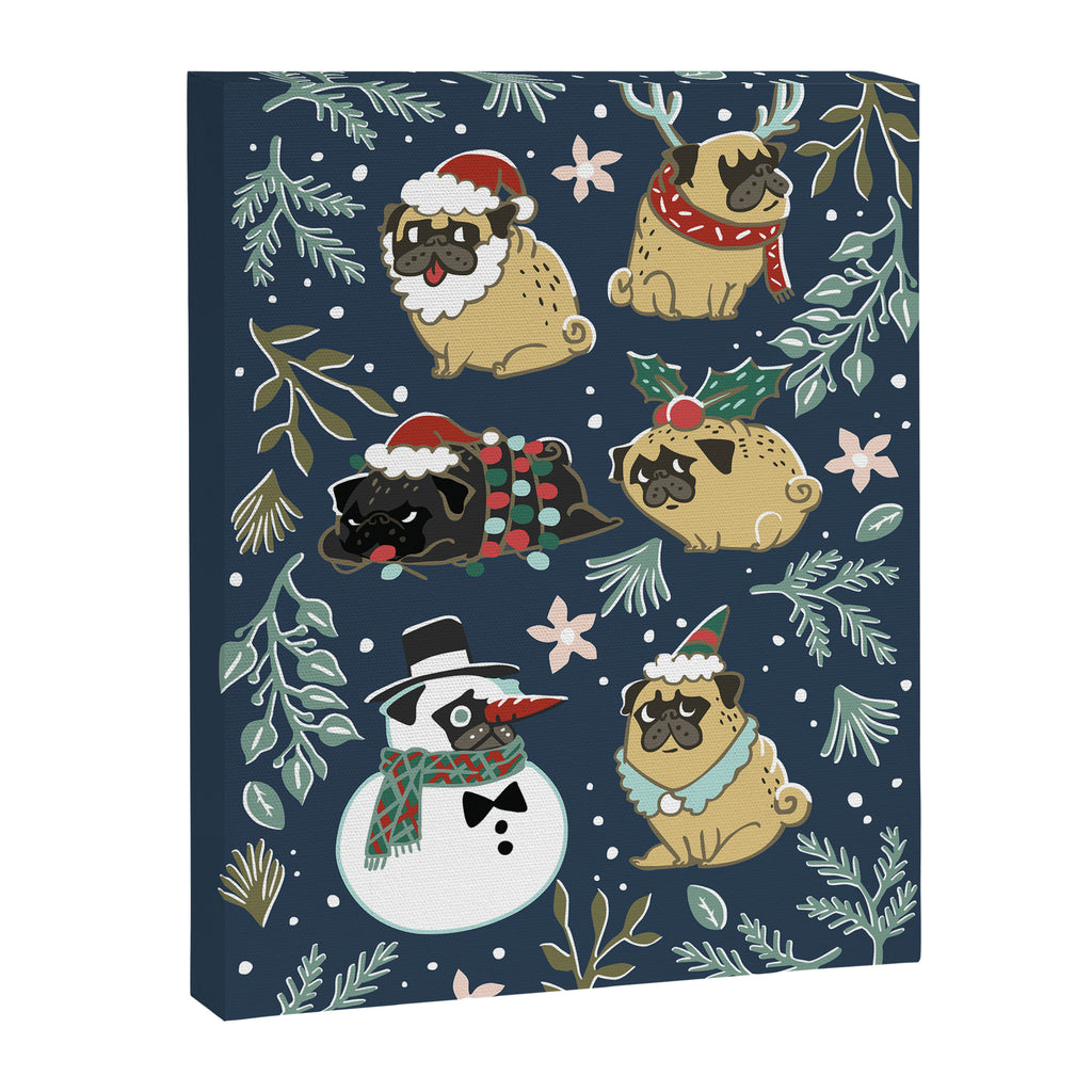 Christmas Pugs Canvas Print Gallery Image 8