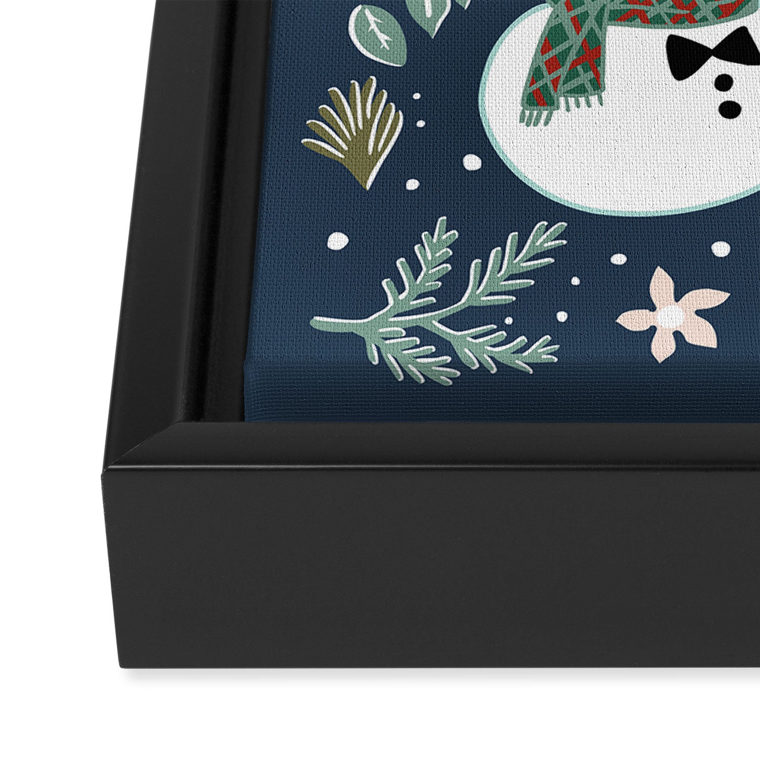 Christmas Pugs Framed Canvas Print Gallery Image 3