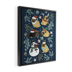 Christmas Pugs Framed Canvas Print Gallery Image 2