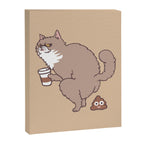 Coffee Makes Cat Poop Canvas Print Gallery Image 8