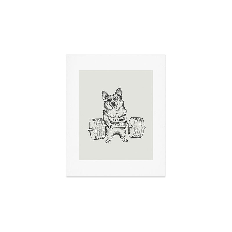 Corgi Lift Art Print Gallery Image 1