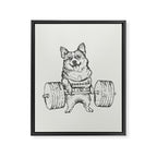 Corgi Lift Framed Canvas Print Gallery Image 8