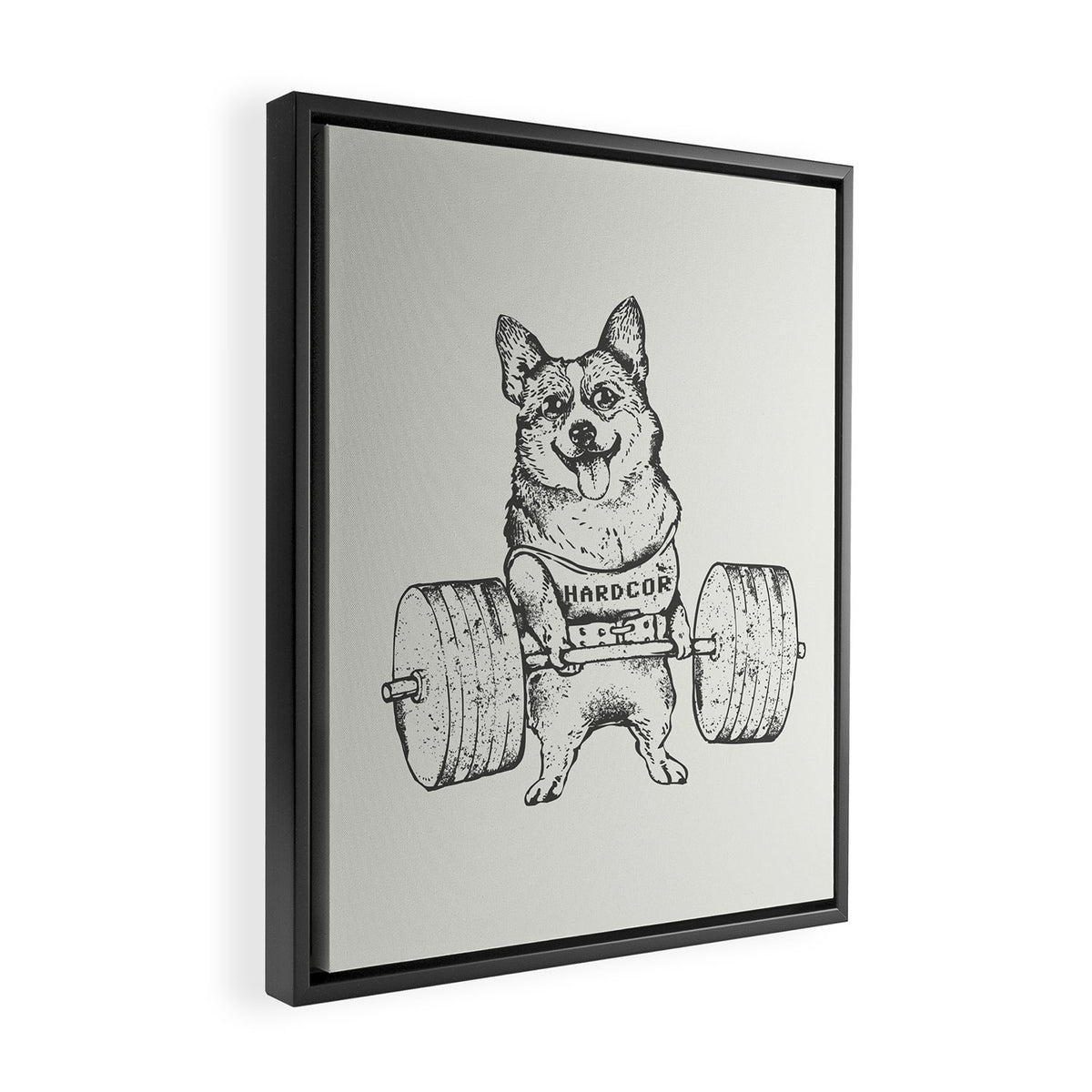 Corgi Lift Framed Canvas Print Gallery Image 2