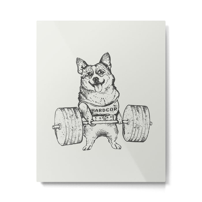 Corgi Lift Metal Print Gallery Image 1