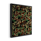 Dachshund  Camouflage Framed Canvas Print Gallery Image 2