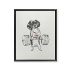 Dachshund Lift Framed Canvas Print Gallery Image 8