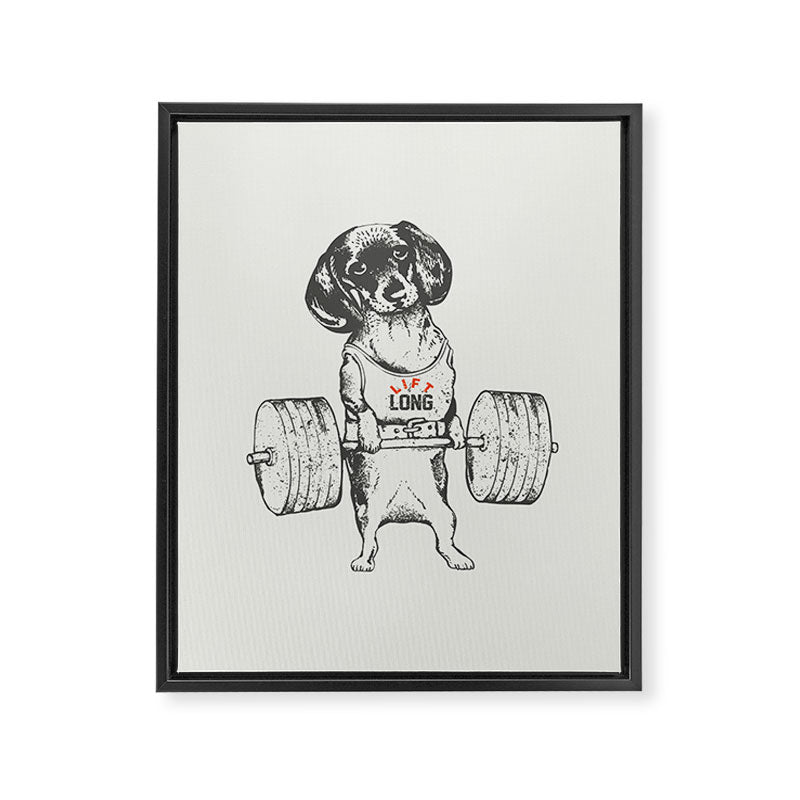 Dachshund Lift Framed Canvas Print Gallery Image 8