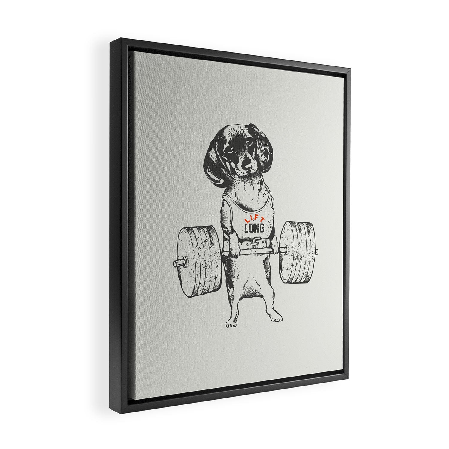 Dachshund Lift Framed Canvas Print Gallery Image 2