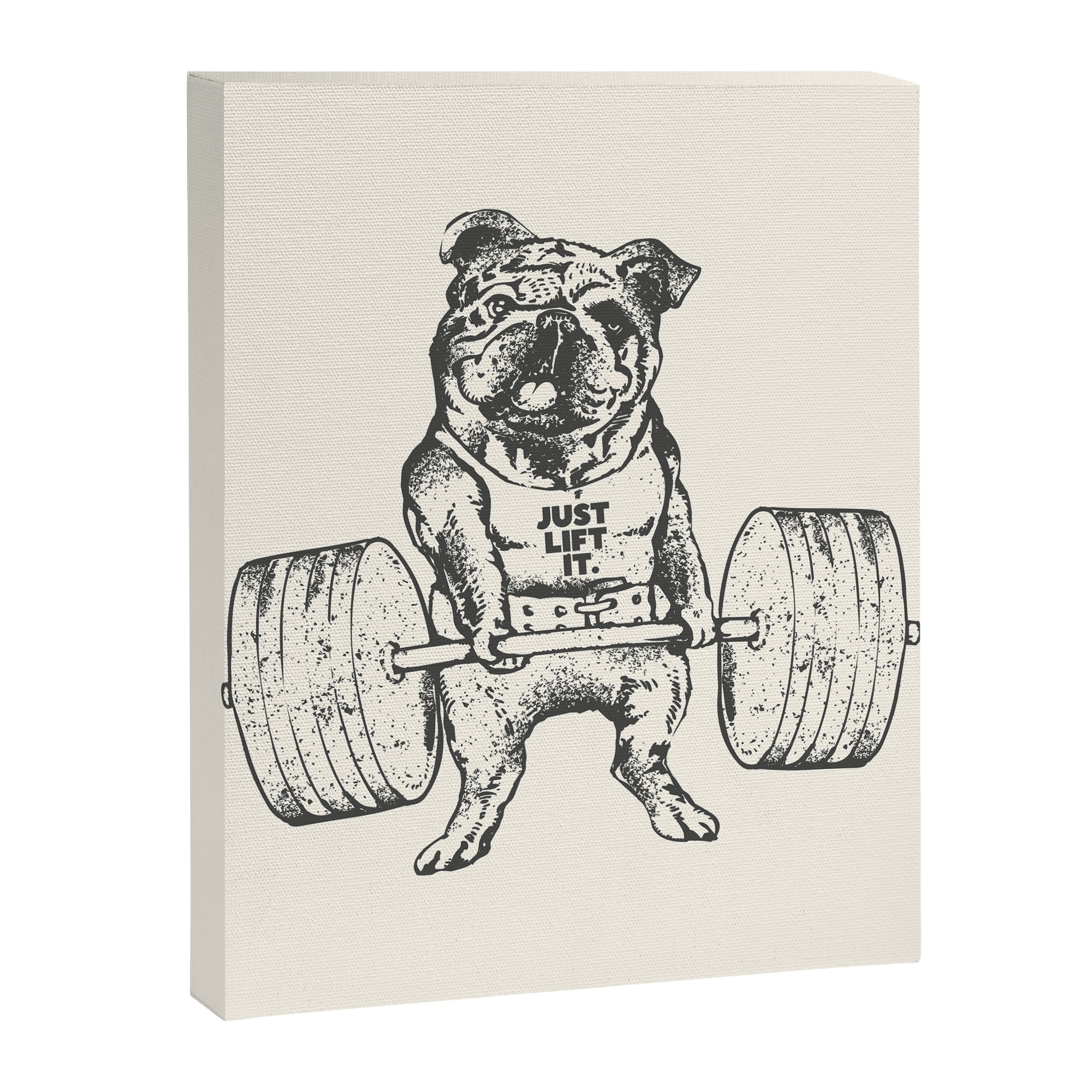 English Bulldog Lift Canvas Print Gallery Image 8