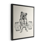 English Bulldog Lift Framed Canvas Print Gallery Image 2