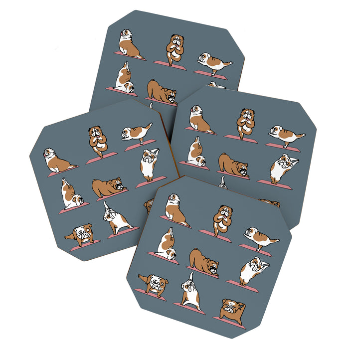 English Bulldog Yoga Coaster Gallery Image 1