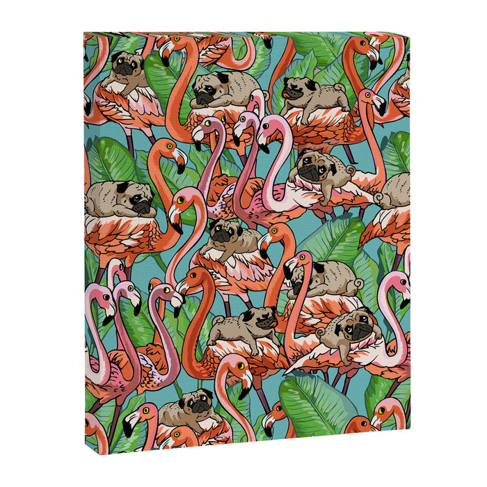 Flamingo Party Canvas Print Gallery Image 1