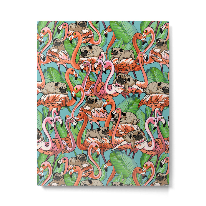 Flamingo Party Metal Print Gallery Image 1