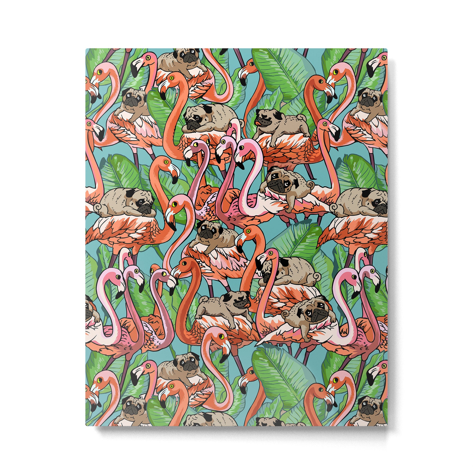 Flamingo Party Metal Print Gallery Image 4