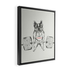 Frenchie Lift Framed Canvas Print Gallery Image 2