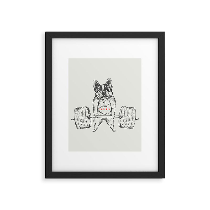 Frenchie Lift Framed Art Print Gallery Image 4