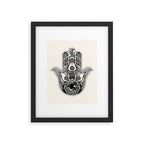 Hamsa Hand Avocado Framed Art Print Gallery Image 6