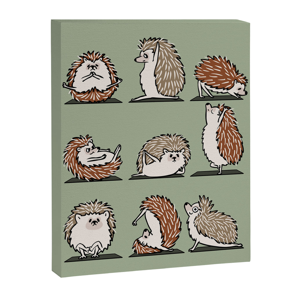 Hedgehog Yoga Canvas Print Gallery Image 8