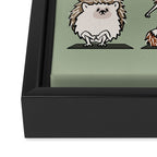 Hedgehog Yoga Framed Canvas Print Gallery Image 3