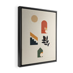 Hide and Seek Corgi Framed Canvas Print Gallery Image 2