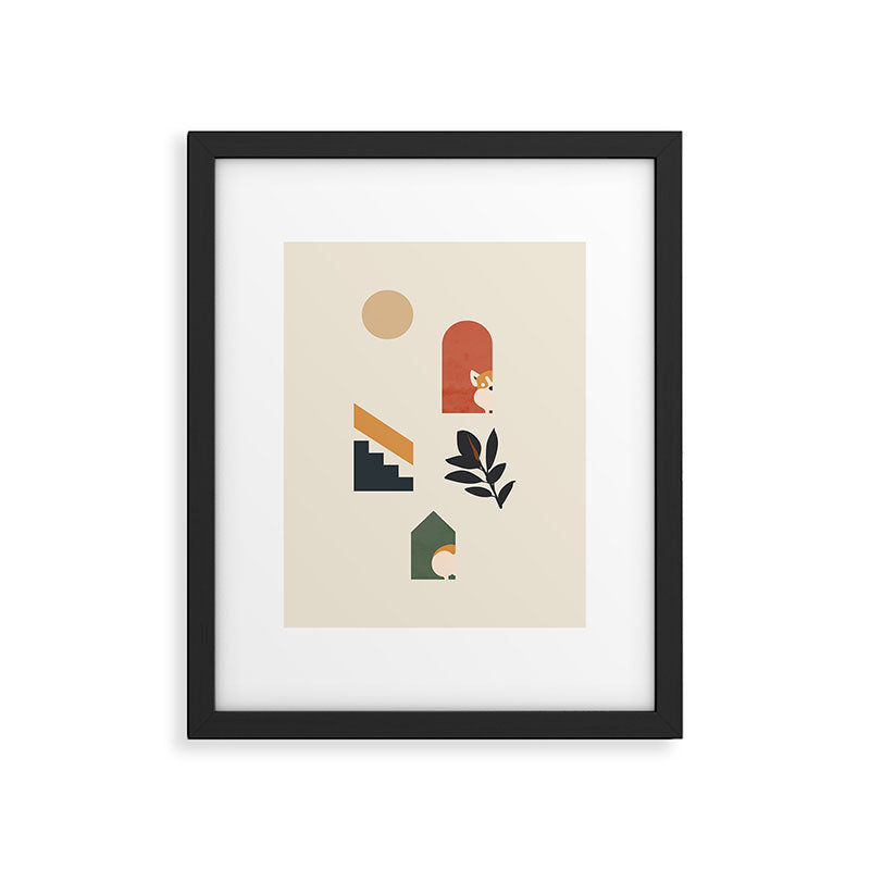 Hide and Seek Corgi Framed Art Print Gallery Image 4