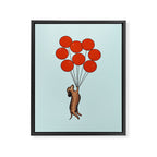 I Believe I Can Fly Dachshund Framed Canvas Print Gallery Image 8