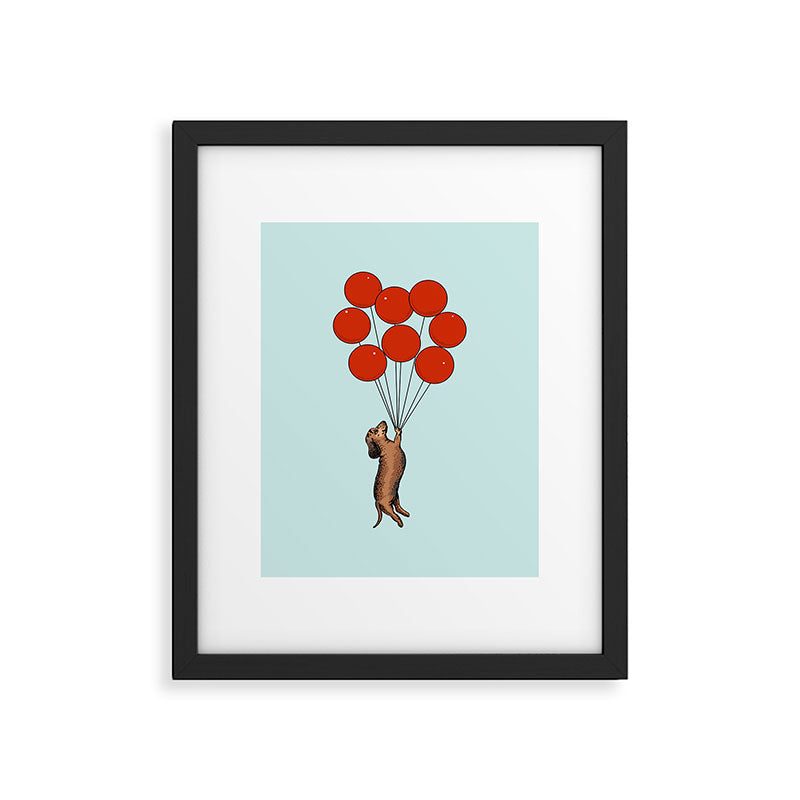 I Believe I Can Fly Dachshund Framed Art Print Gallery Image 4