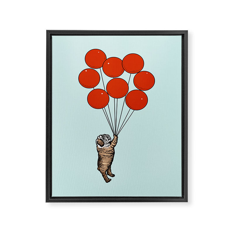 I Believe I Can Fly English Bulldog Framed Canvas Print Gallery Image 8