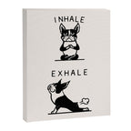 Inhale Exhale Boston Terrier Canvas Print Gallery Image 8