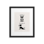 Inhale Exhale Boston Terrier Framed Art Print Gallery Image 6