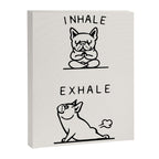 Inhale Exhale Frenchie Canvas Print Gallery Image 6