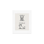 Inhale Exhale Frenchie Art Print Gallery Image 1