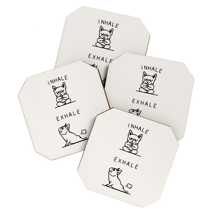 Inhale Exhale Frenchie Coaster Gallery Image 1