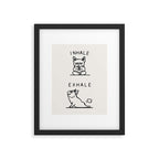 Inhale Exhale Frenchie Framed Art Print Gallery Image 5