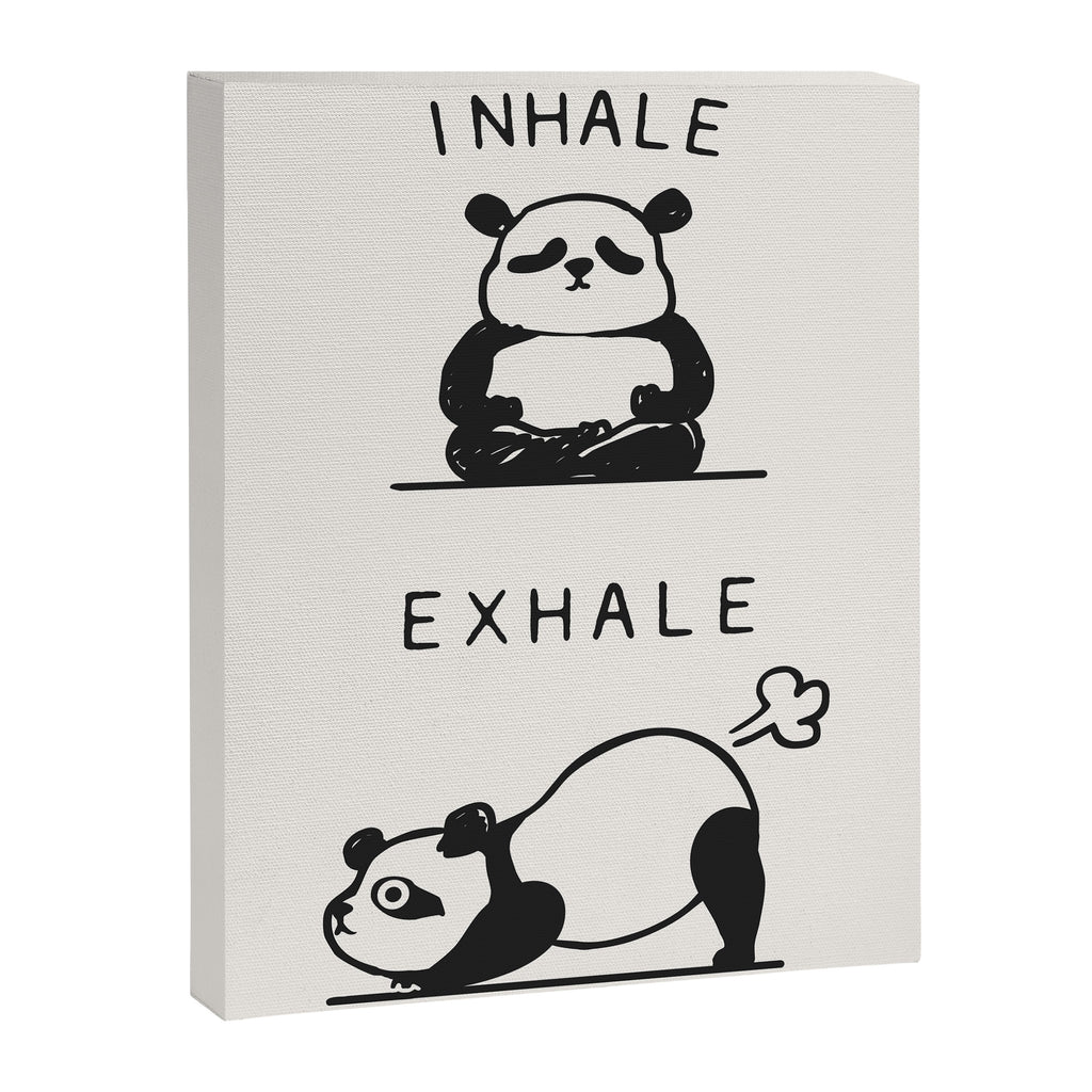 Inhale Exhale Panda Canvas Print Gallery Image 8