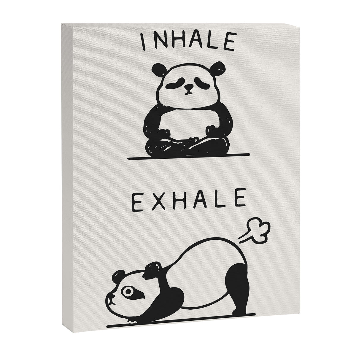 Inhale Exhale Panda Canvas Print Gallery Image 8