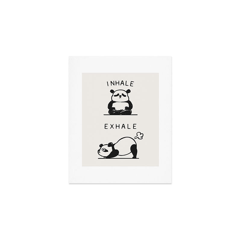 Inhale Exhale Panda Art Print Gallery Image 1
