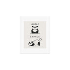 Inhale Exhale Panda Art Print Gallery Image 1