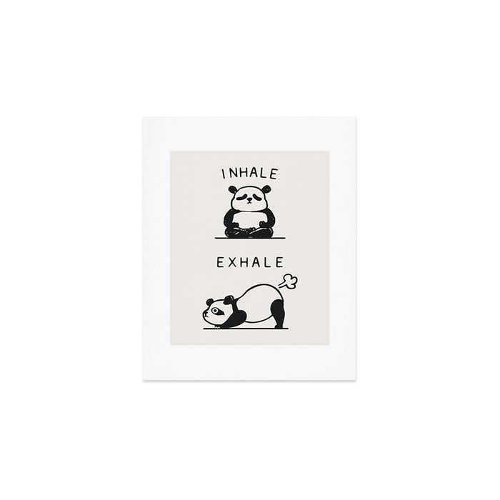Inhale Exhale Panda Art Print Gallery Image 1