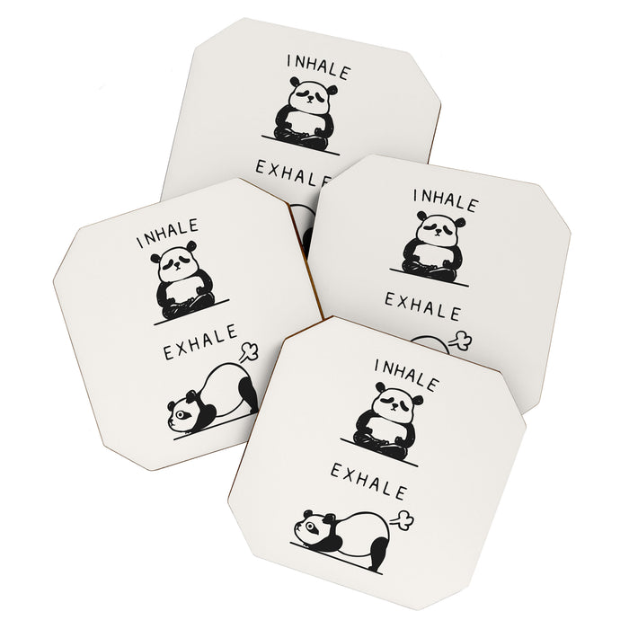 Inhale Exhale Panda Coaster Gallery Image 1