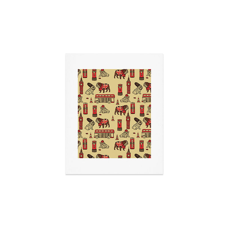 London English Bulldog Art Print Gallery Image 1
