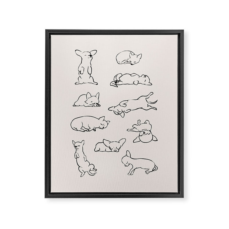 More Sleep Chihuahua Framed Canvas Print Gallery Image 8