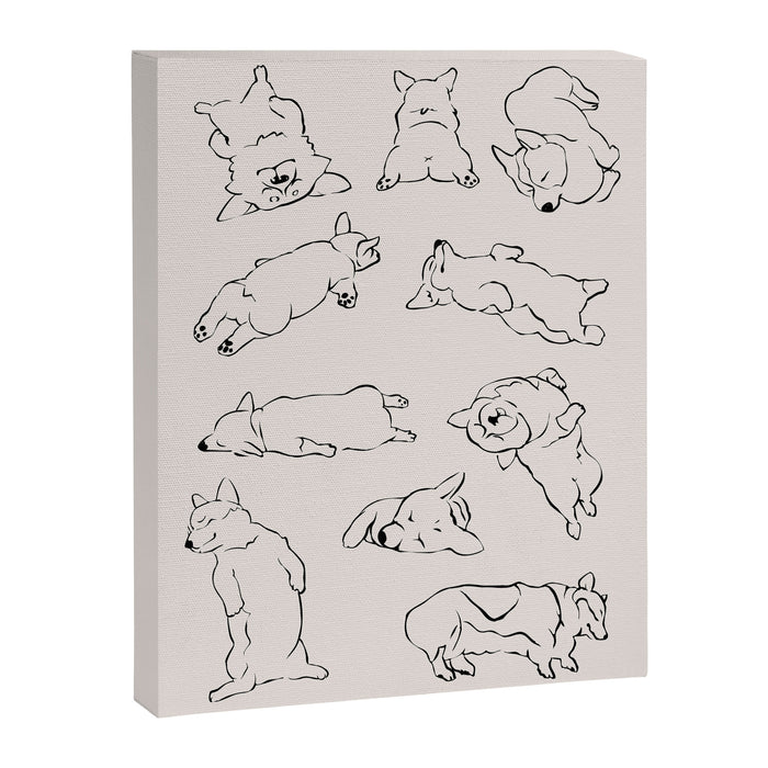 More Sleep Corgi Canvas Print Gallery Image 1