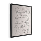 More Sleep Corgi Framed Canvas Print Gallery Image 2