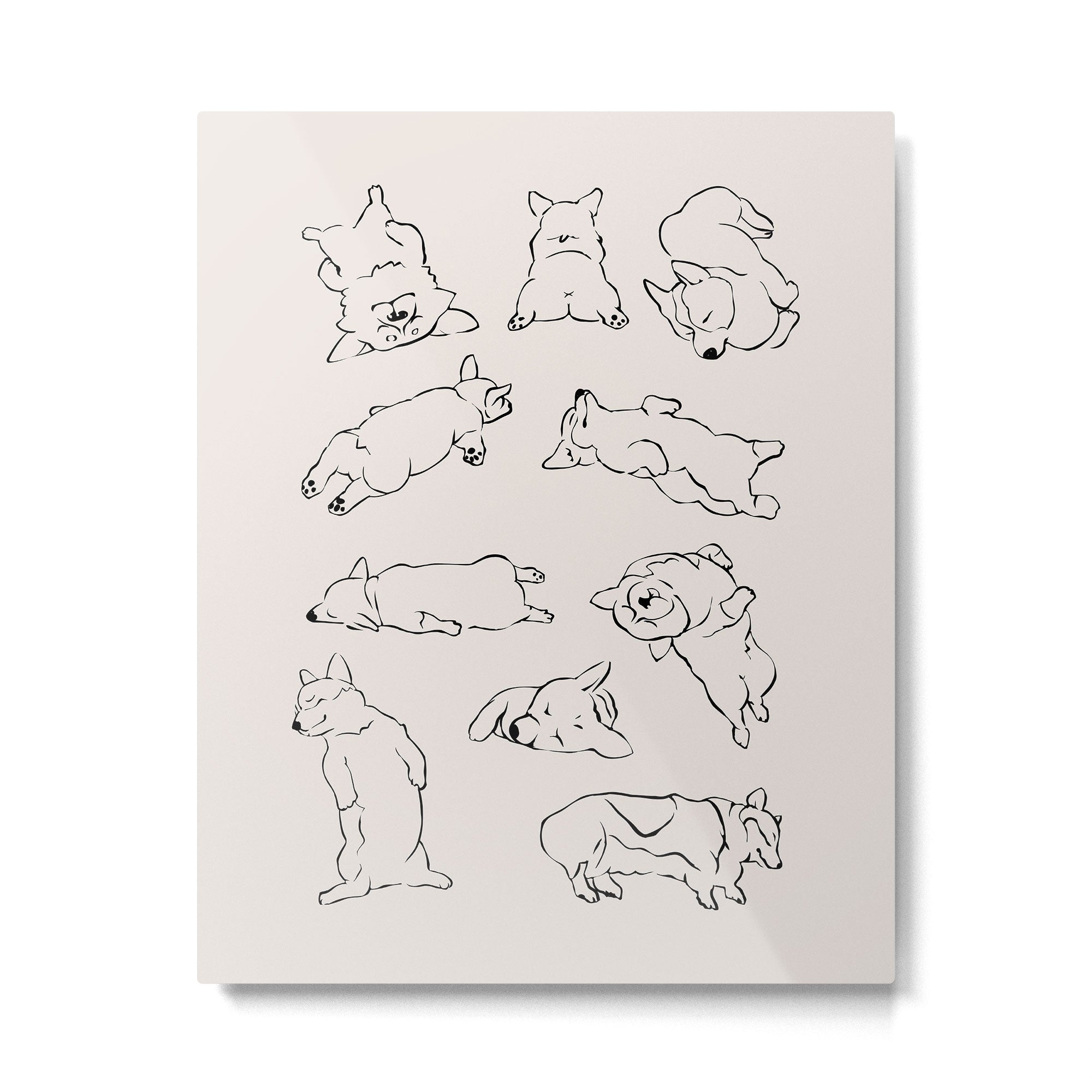 More Sleep Corgi Metal Print Gallery Image 6