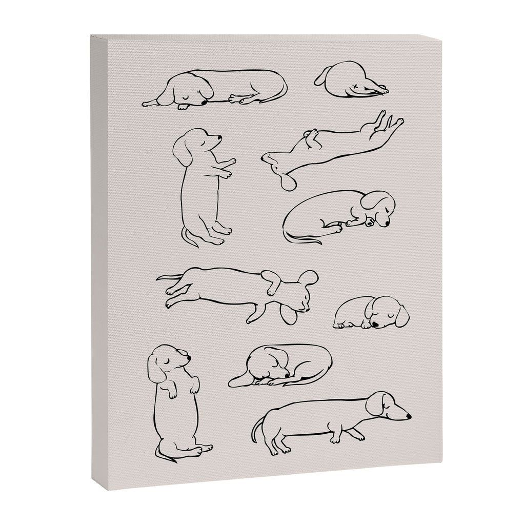 More Sleep Dachshund Canvas Print Gallery Image 8
